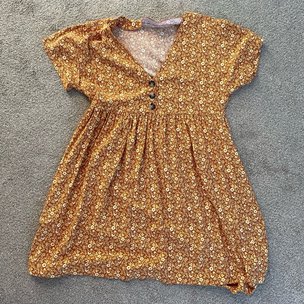 Like new floral Madewell mini dress, Small